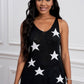 Star Pattern Racerback Knitted Tank