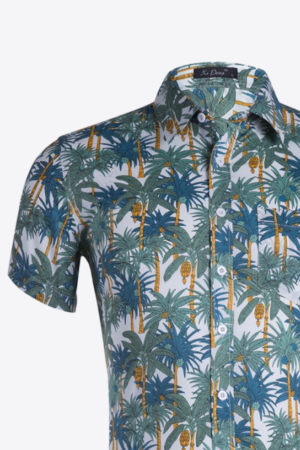 Printed Button-Up Vacation Shirt