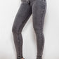 Buttoned Skinny Long Jeans