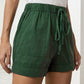 Drawstring Elastic Waist Pocket Shorts
