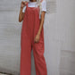 Wide Leg Overalls with Front Pockets
