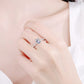 925 Sterling Silver Ring with Moissanite