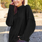Basic Bae Full Size Ribbed Exposed Seam Mock Neck Knit Top