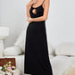Cutout Scoop Neck Midi Night Dress