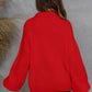 Half-Zip Lantern Sleeve Sweater