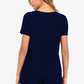 Gathered Detail V-Neck Top and Shorts Lounge Set