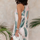 Peony Print Sleeveless Dress