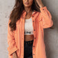 Button Front Shacket with Pockets