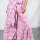 Printed Tie-Front Culottes