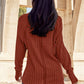 Basic Bae Full Size Ribbed Round Neck Long Sleeve Knit Top