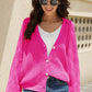 Openwork Raglan Sleeve Cardigan