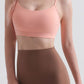 Cutout Racerback Scoop Neck Sports Bra