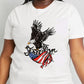 Simply Love Full Size FREEDOM US Flag Eagle Graphic Cotton Tee