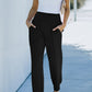 Wide Waistband Pocketed Joggers