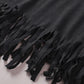 V-Neck Fringe Hem T-Shirt