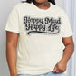 Simply Love Full Size HAPPY MIND HAPPY LIFE Graphic Cotton Tee