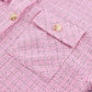 Plaid Button Up Pocketed Shacket