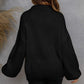 Half-Zip Lantern Sleeve Sweater