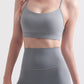 Cutout Racerback Scoop Neck Sports Bra