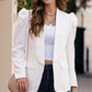 Puff Sleeve Shawl Collar Blazer