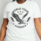 Simply Love Full Size WORLD TOUR 1997 AMERICA Graphic Cotton Tee