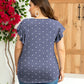 Flutter Sleeve Round Neck Tee