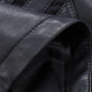 Asymmetrical Zip Up PU Leather Jacket with Pockets