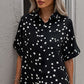 Star Printed Cuff Sleeve Top