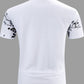 Floral Zip Short Sleeve Polo Shirt