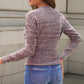 V Neck Wrap Front Knitted Top