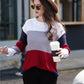 Striped Crewneck Long Sleeve Pullover Sweater