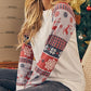 Christmas Long Raglan Sleeve Top