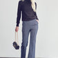 Jade By Jane Full Size Center Seam Straight Leg Pants in Denim
