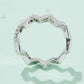 Moissanite Wavy Band Ring