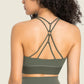 Feel Like Skin Racerback Halter Neck Sports Bra