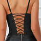 Lace Crisscross Back Bustier