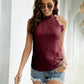 Lace Ruffle Collar Sleeveless Top