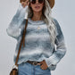 Gradient Stripes Rib-Knit Sweater