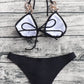 Chain Detail Tied Halter Neck Bikini Set