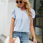 Petal Sleeve V-Neck Top