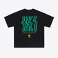Graphic Dropped Shoulder Round Neck Cotton Tee