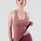 Crisscross Cutout Sports Tank