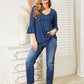 Ninexis Flounce Sleeve Full Size Babydoll Blouse
