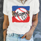 MAMA Heart Graphic Round Neck T-Shirt