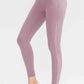 Wide Waistband Slim Fit Long Sports Pants