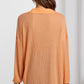 Button Front Dropped Shoulder Knit Shirt