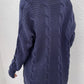 Cable-Knit Open Front Longline Cardigan