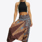 Printed Smocked Waist Harem Pants