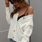 Cable-Knit Button Front Cardigan