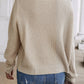 Button Down Rib-Knit Reversible Sweater